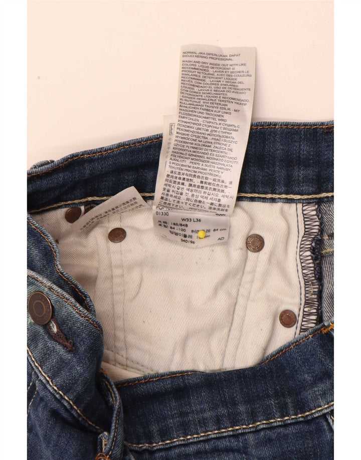 Levi's Uomo 504 Jeans dritti W34 L36 Cotone Blu