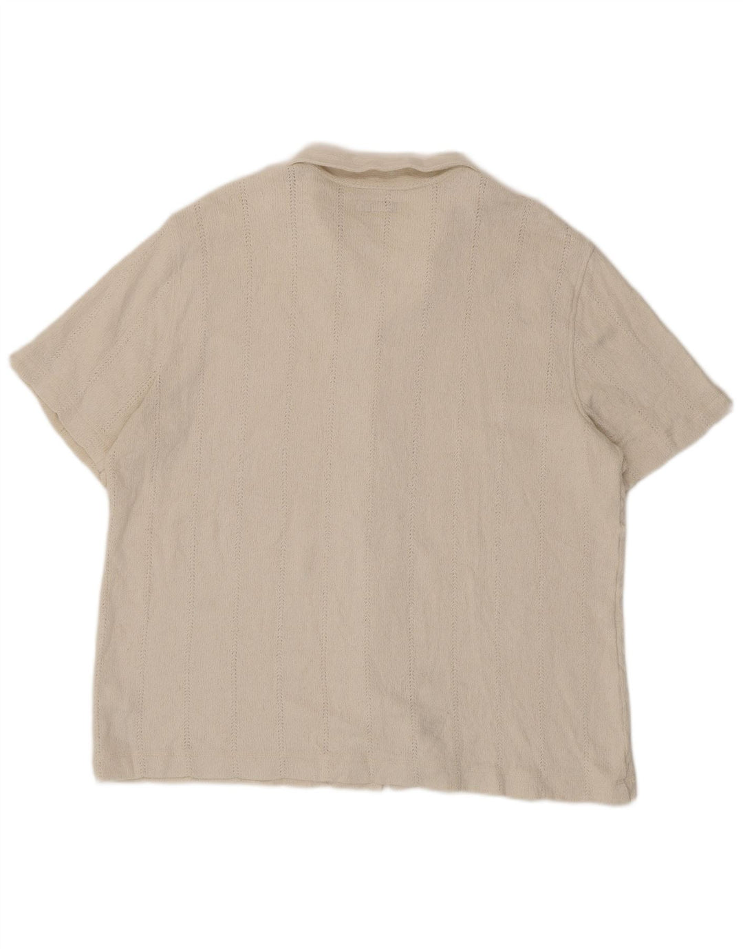 Camicia a maniche corte da uomo Marks & Spencer 2XL cotone bianco sporco