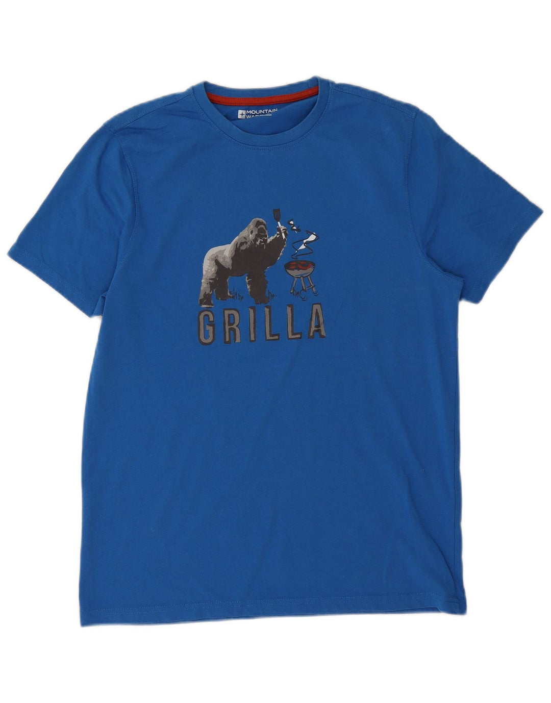T-shirt grafica da uomo Mountain Warehouse Top in cotone blu medio
