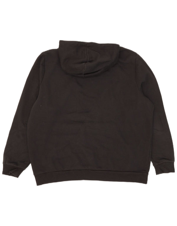 Felpa con cappuccio grafica da uomo Puma XL in cotone nero