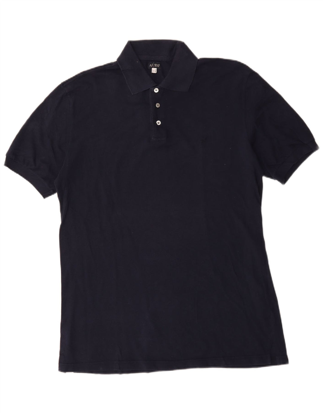 Polo Armani Jeans Uomo Large in cotone Blu Navy
