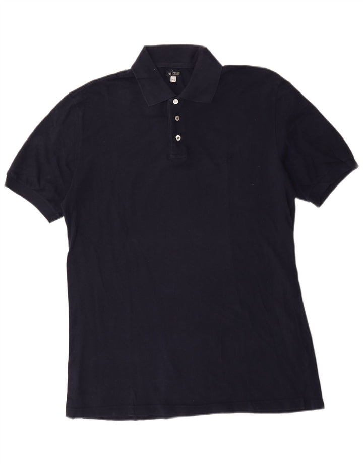 Polo Armani Jeans Uomo Large in cotone Blu Navy