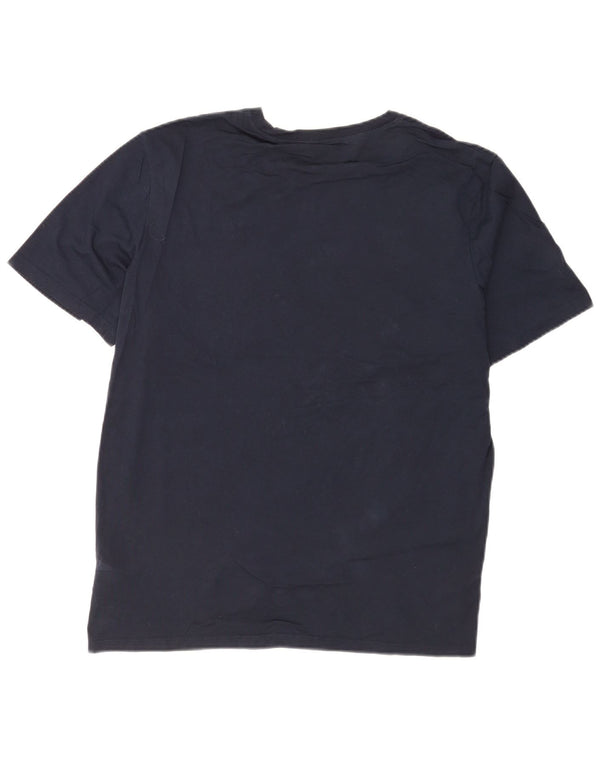 T-shirt grafica da uomo con vestibilità regolare Timberland Top XL in cotone blu navy