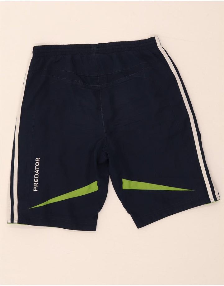 Pantaloncini sportivi Adidas Predator da uomo, poliestere color block medio blu navy