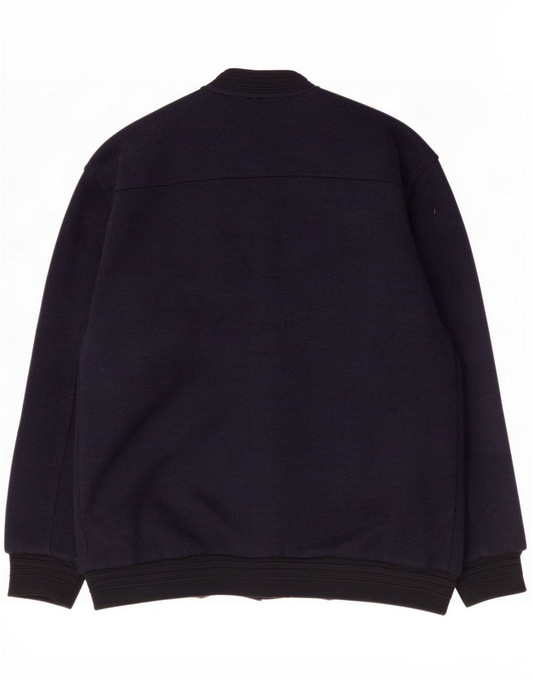 Giubbotto bomber in maglia da uomo vintage UK 40 grande blu navy
