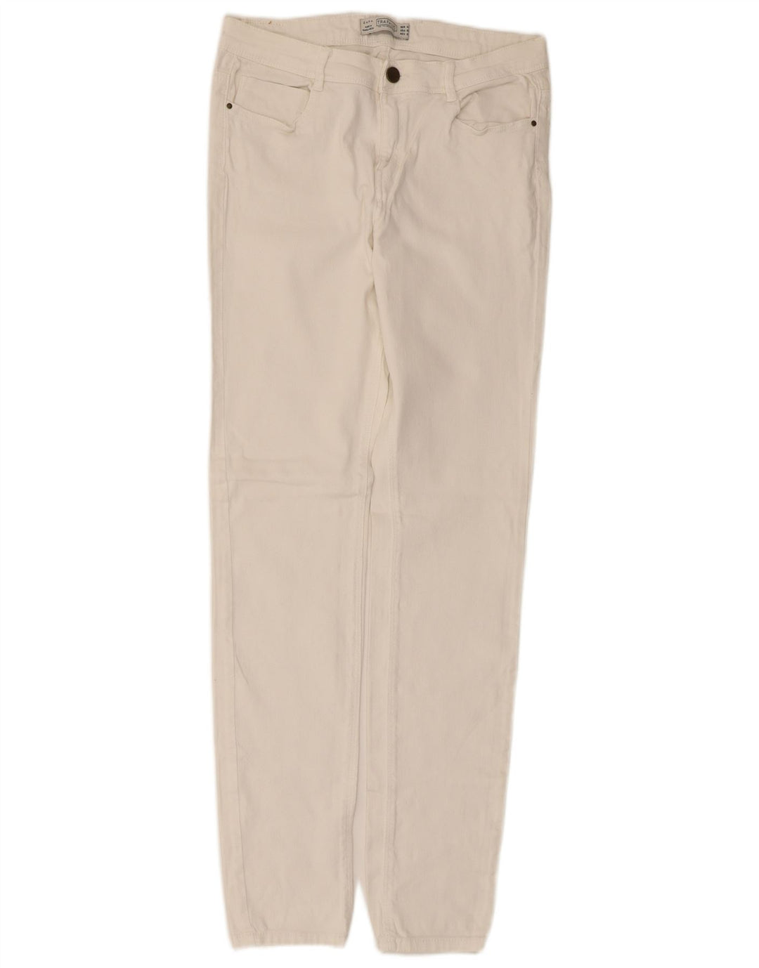 Jeans Zara Trafaluc Slim da donna EU 40 Medio W30 L30 Bianco