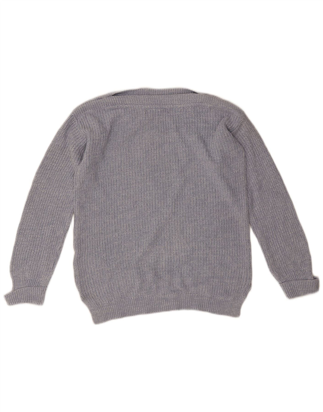 Maglione maglione oversize con scollo a barca da donna Marks & Spencer UK 10 piccolo blu