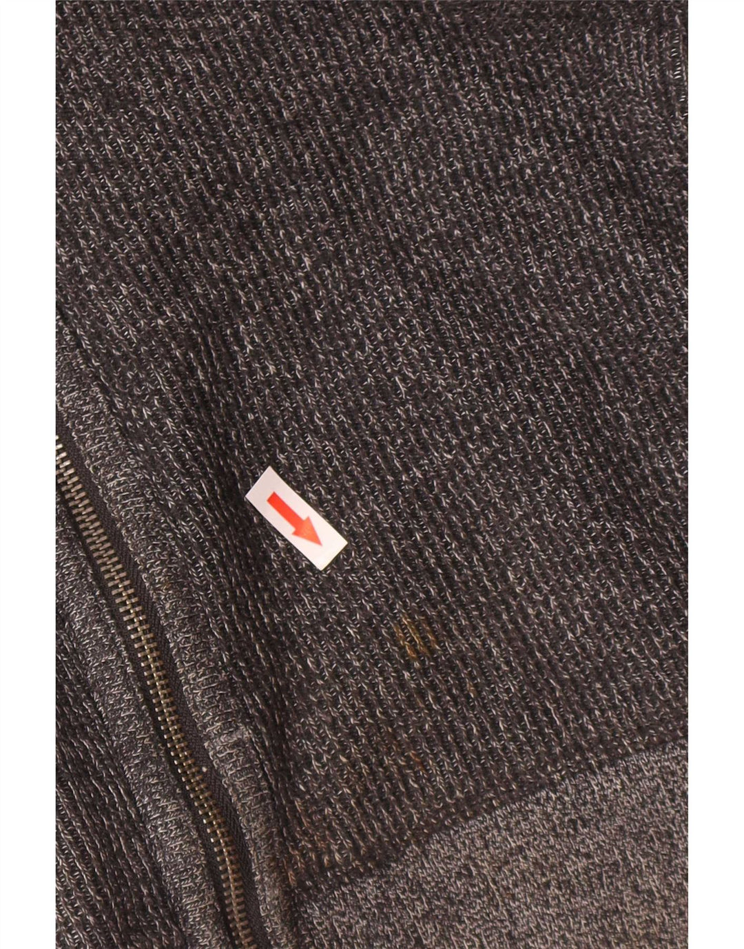 Maglione cardigan da uomo Fat Face Grande cotone chiazzato grigio
