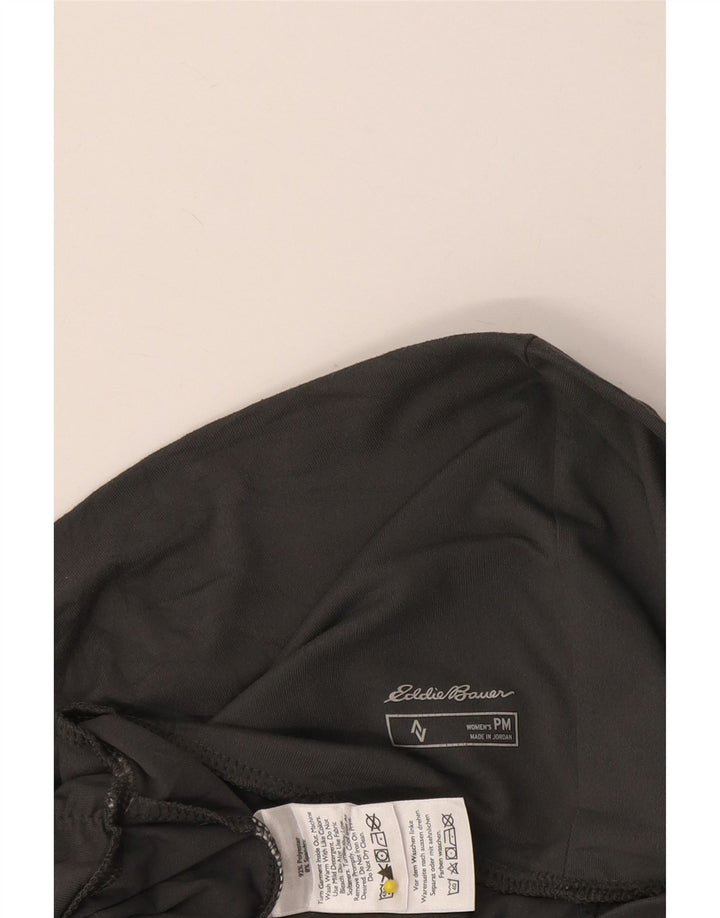 Pantaloni da tuta da donna Petite Eddie Bauer UK 14 Poliestere grigio medio