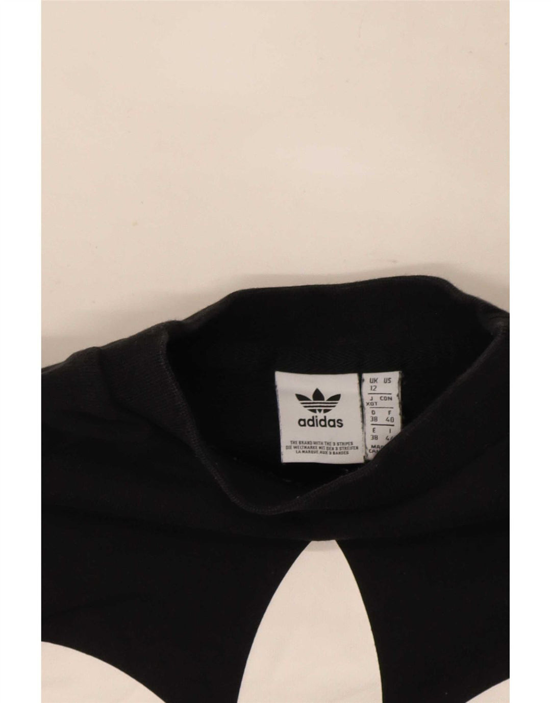 Felpa grafica da donna Adidas Jumper UK 12 Medium Nero
