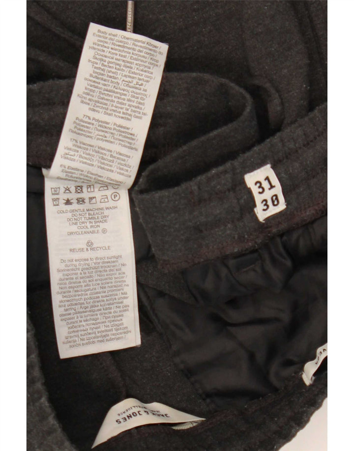 Pantaloni corti da uomo Jack & Jones W31 L24 poliestere grigio