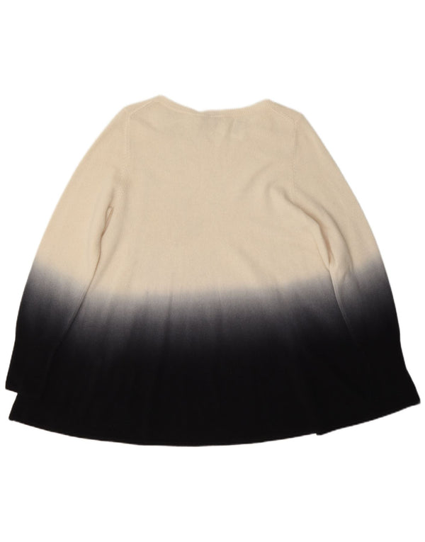Maglione maglione con scollo a barca da donna Cocoa UK 12 Blocco colore beige medio