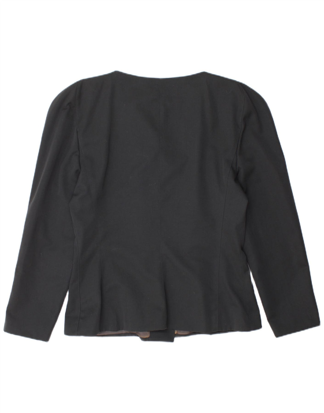 KRIZIA Womens Blazer Jacket IT 46 Large Black Wool