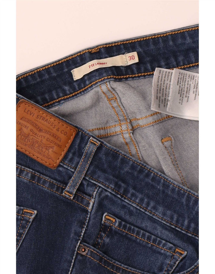 Jeans skinny Levi's 711 da donna W30 L29 cotone blu