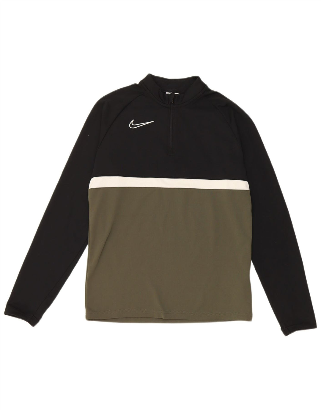 Top della tuta pullover Nike da ragazzo Dri Fit 12-13 anni Large Verde