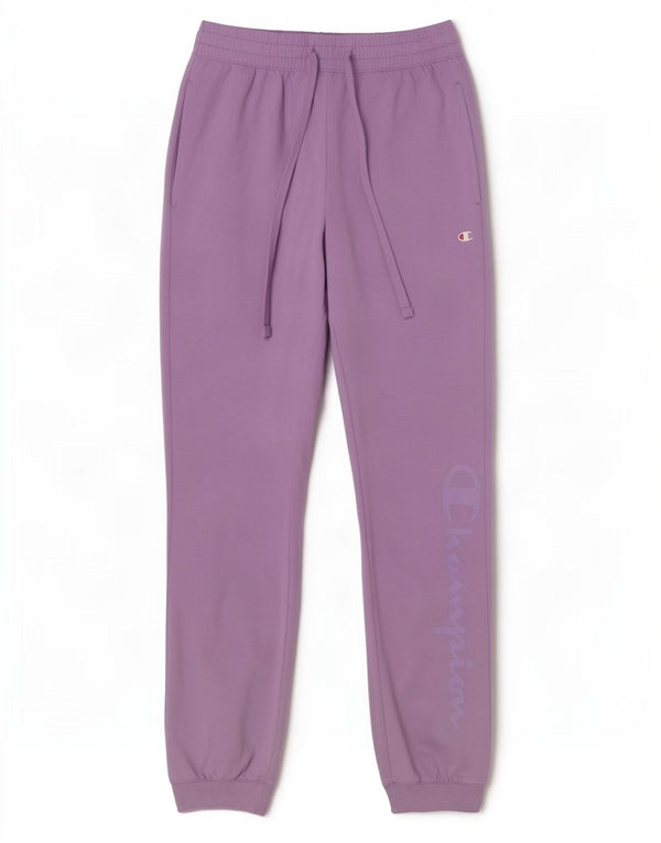 Pantaloni da tuta con grafica da donna Champion Joggers UK 6 XS Viola Cotone