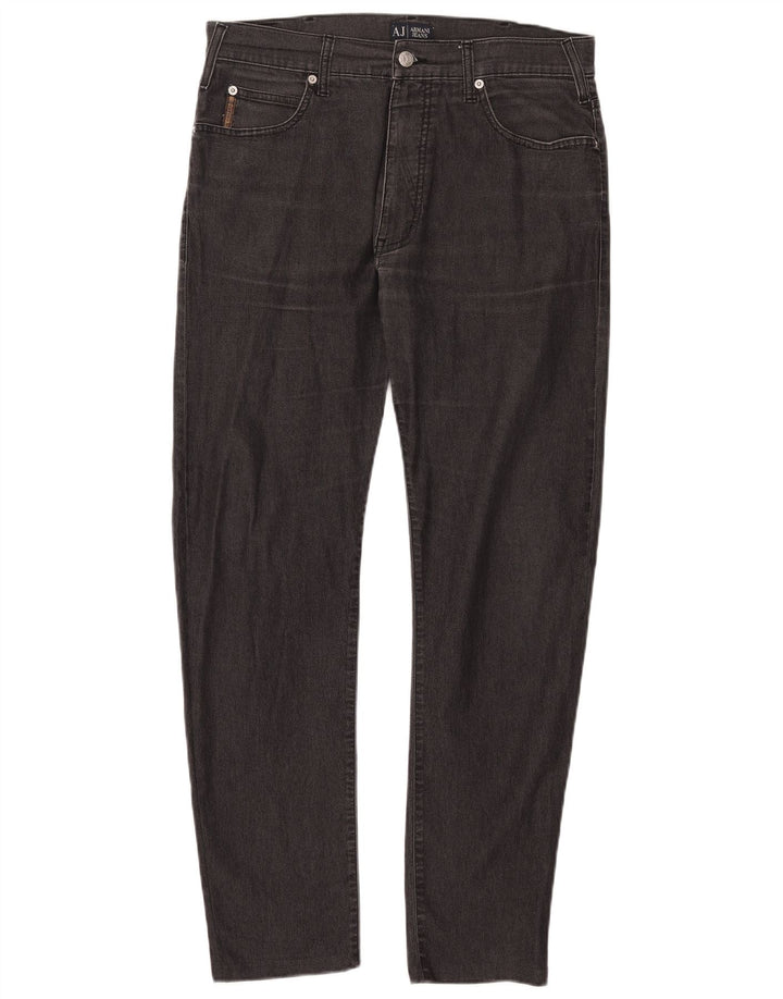 Jeans slim da uomo Armani W33 L29 cotone nero