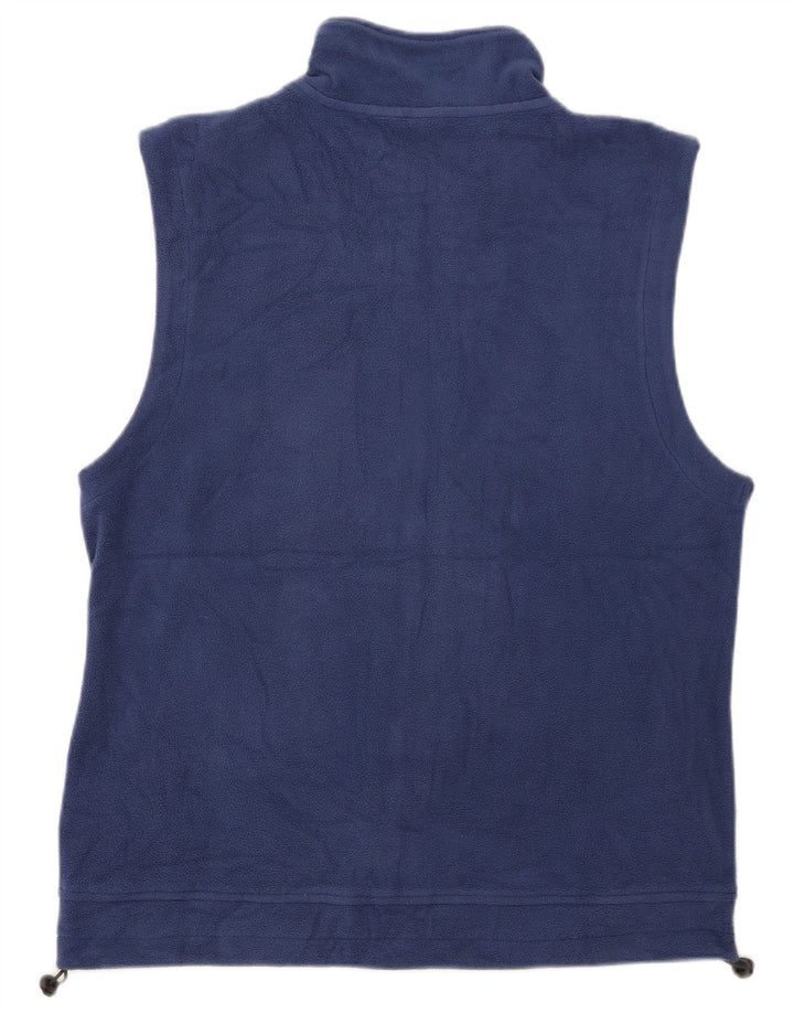 Gilet in pile da uomo canadese UK 42 XL blu poliestere