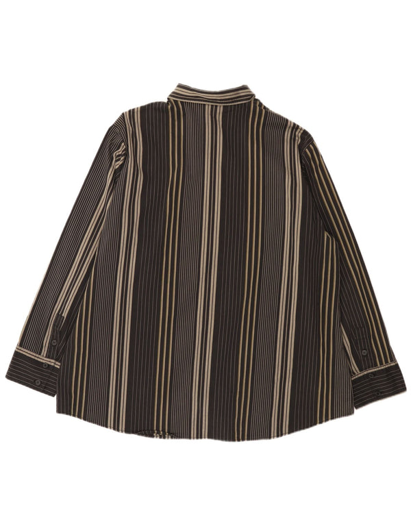 Camicia oversize da donna ELENA MIRO UK 18 XL a righe nere