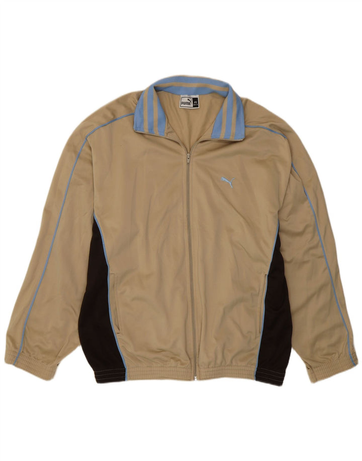 Giacca da tuta da uomo Puma XL Beige Colourblock Poliestere