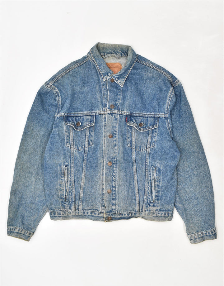 Giacca di jeans da uomo LEVI'S UK 42 XL Cotone blu