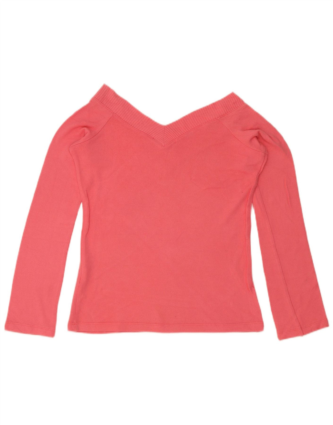 Top Zara da donna a maniche lunghe UK 12 Large rosa in viscosa