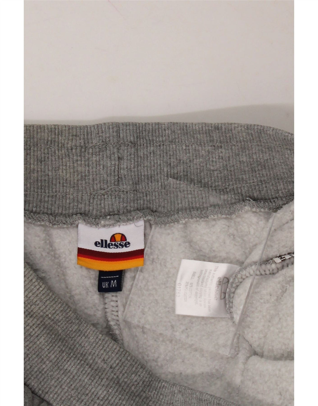 ELLESSE Womens Tracksuit Trousers Joggers UK 12 Medium Grey Cotton Vintage Ellesse and Second-Hand Ellesse from Messina Hembry 