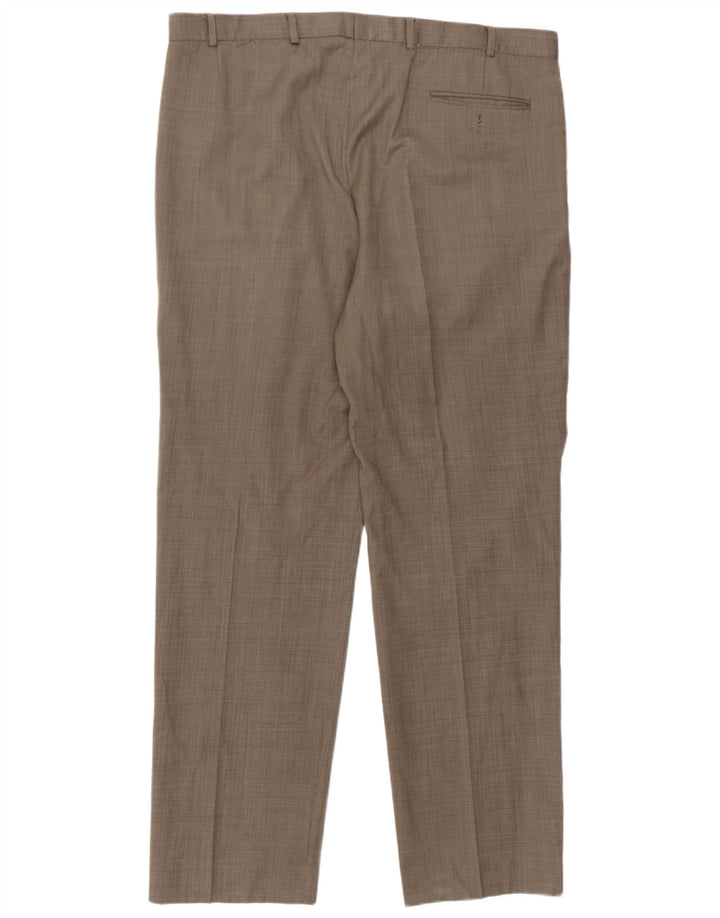 Pantaloni da abito dritti da uomo Marks & Spencer W40 L32 Grigi