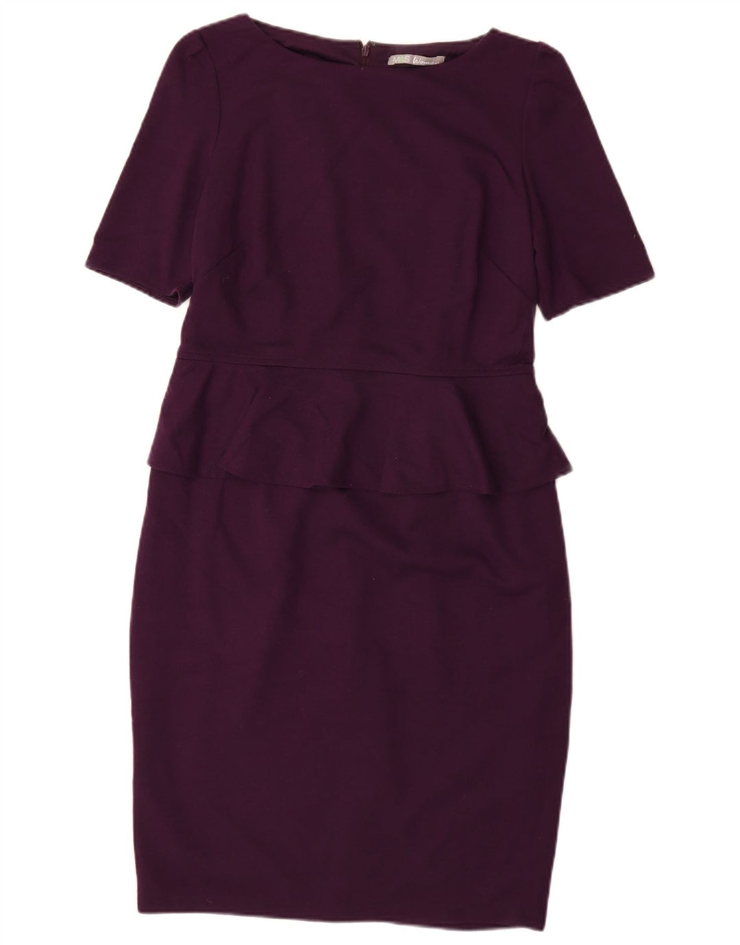 MARKS & SPENCER Abito peplo da donna UK 14 Poliestere viola medio