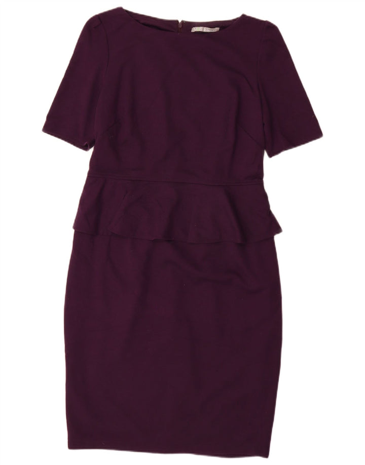MARKS & SPENCER Abito peplo da donna UK 14 Poliestere viola medio