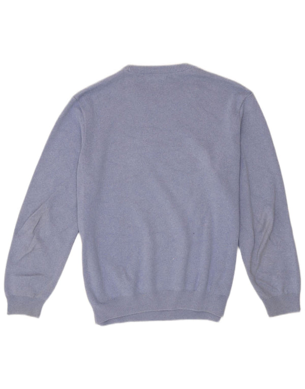 Maglione maglione girocollo da uomo Zara blu medio
