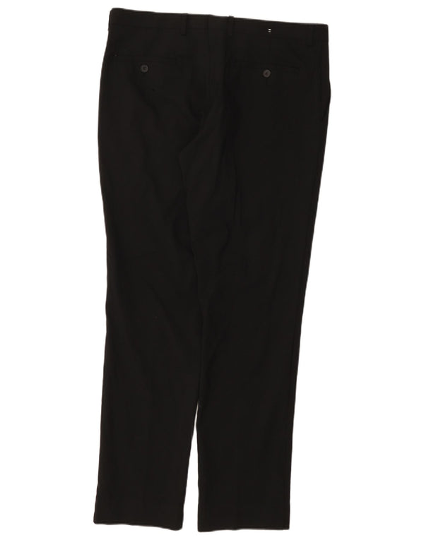 Pantaloni casual regolari da uomo Dkny W34 L31 lana nera