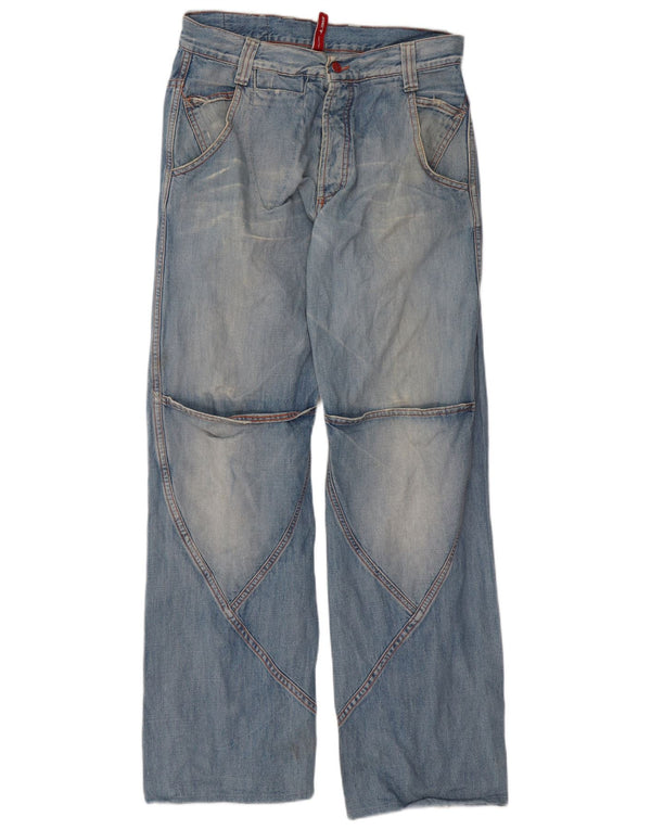 MET Jeans Larghi da Uomo W32 L34 Cotone Blu