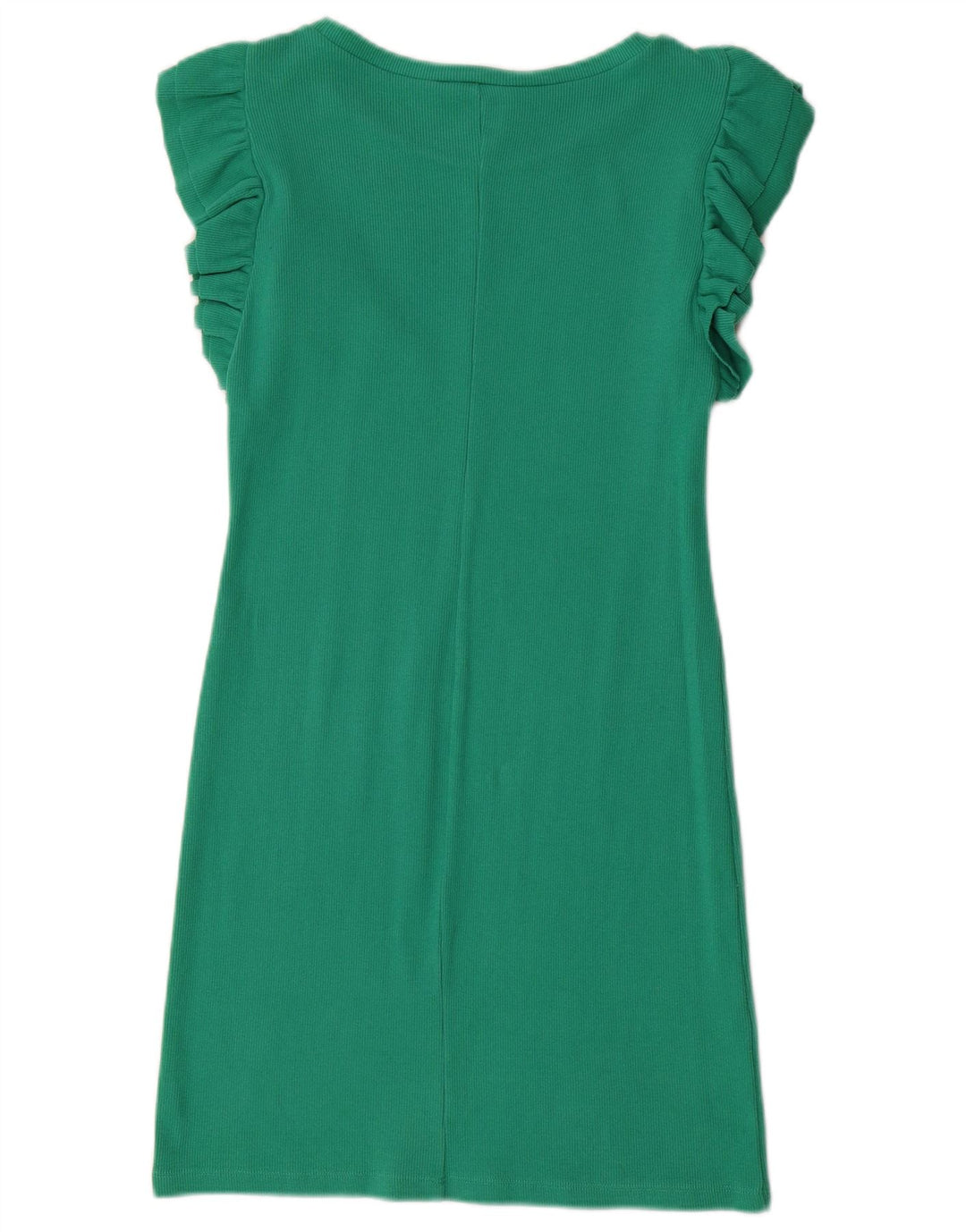 ZARA Womens Shift Dress UK 14 Large Green Cotton
