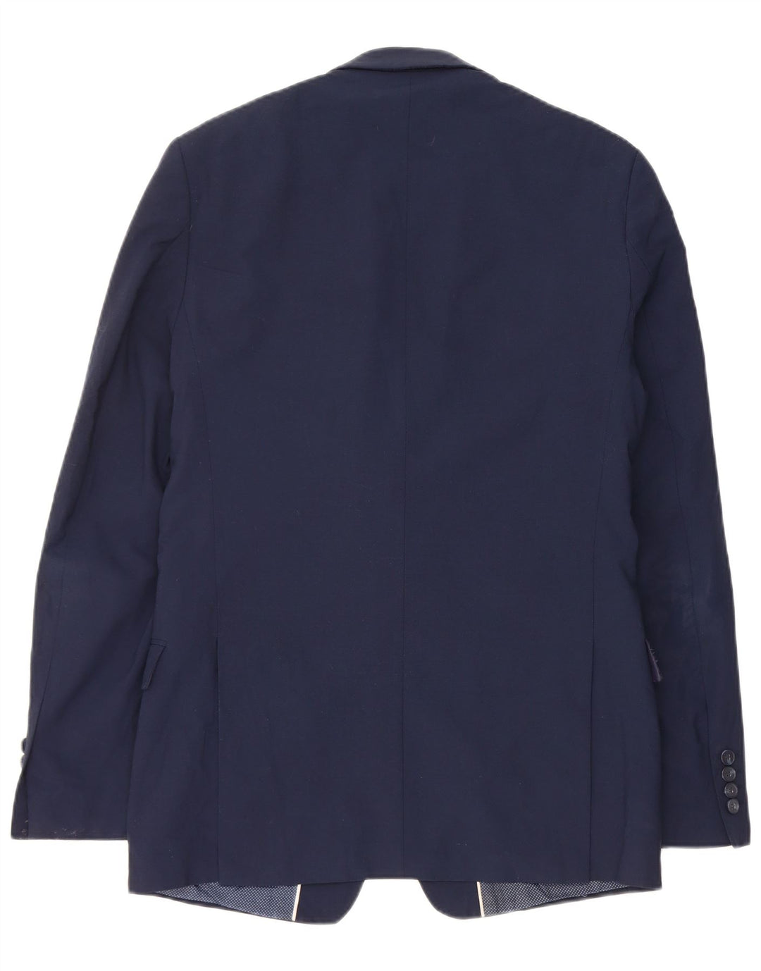 Giacca blazer a 2 bottoni da uomo Marks & Spencer UK 38 lana blu navy media