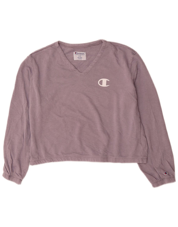 Felpa oversize da donna Champion UK 18 XL cotone viola