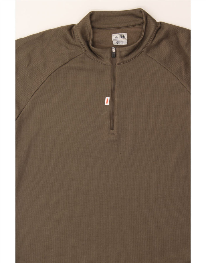 ADIDAS Mens Zip Neck Pullover Tracksuit Top XL Grey Polyester Vintage Adidas and Second-Hand Adidas from Messina Hembry 