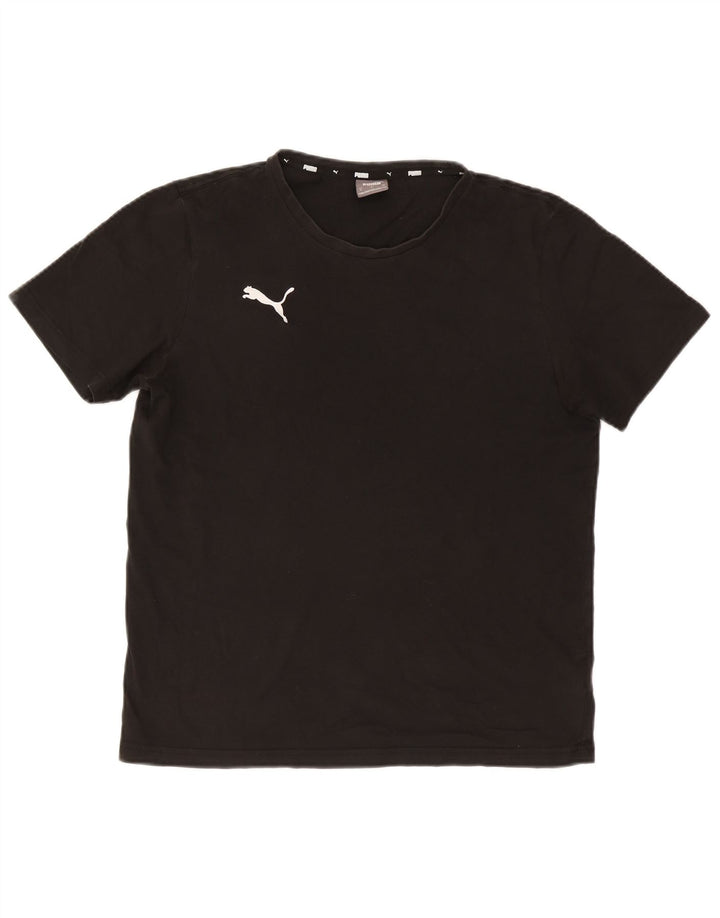 T-shirt da uomo Puma Top in cotone nero medio