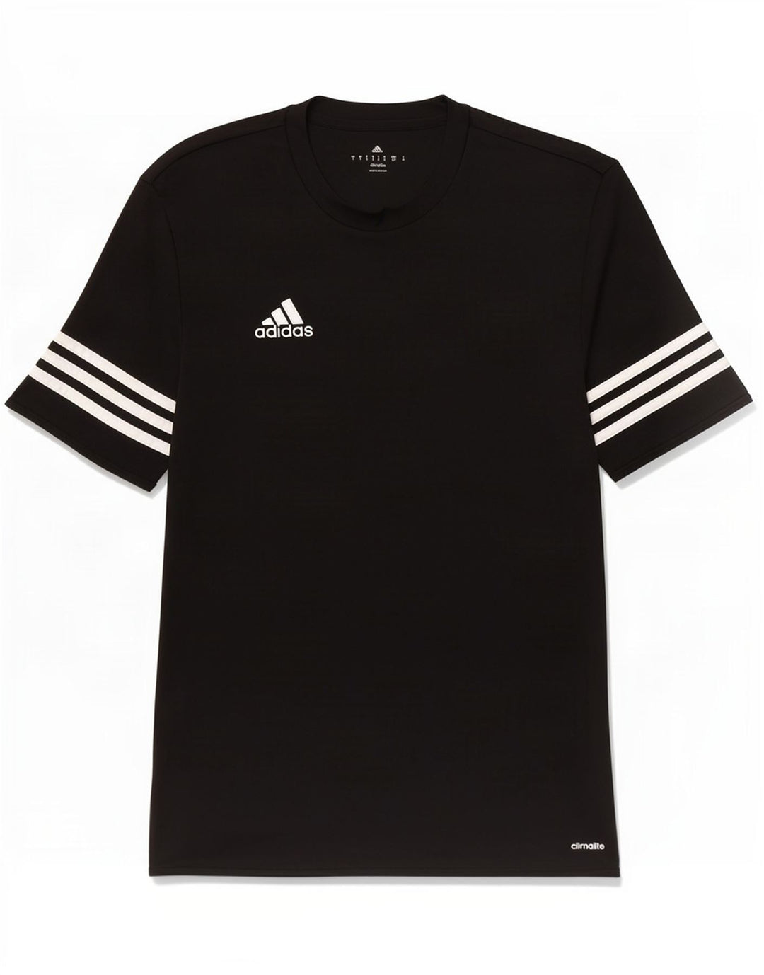 T-shirt Adidas Climalite da uomo piccola piccola in poliestere nero