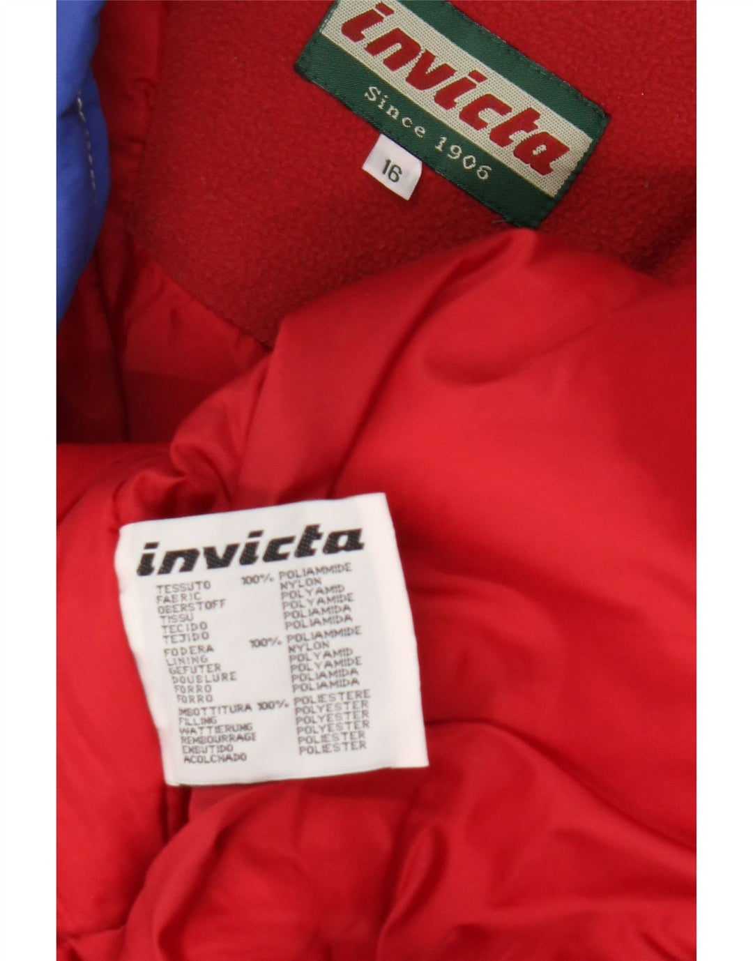 Tuta da sci per ragazzi Invicta 15-16 anni W32 L28 Blu Colourblock in poliammide