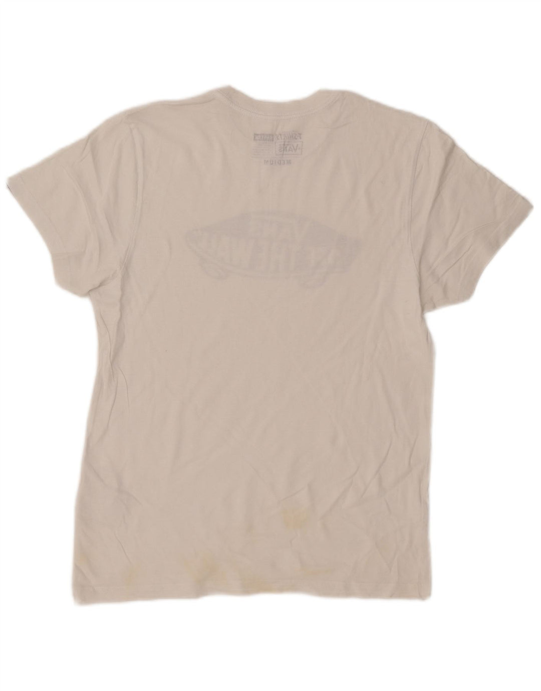 T-shirt grafica personalizzata da uomo Vans, top in cotone bianco medio