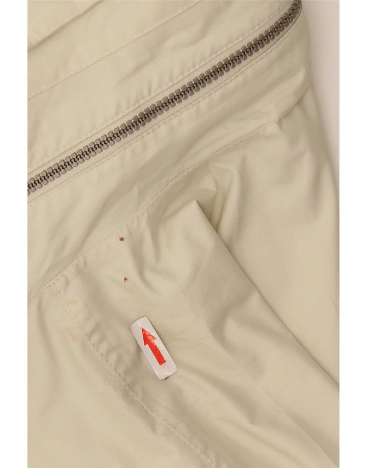 Elho Giacca antipioggia da uomo con vestibilità ampia con cappuccio UK 36 Small Poliestere bianco