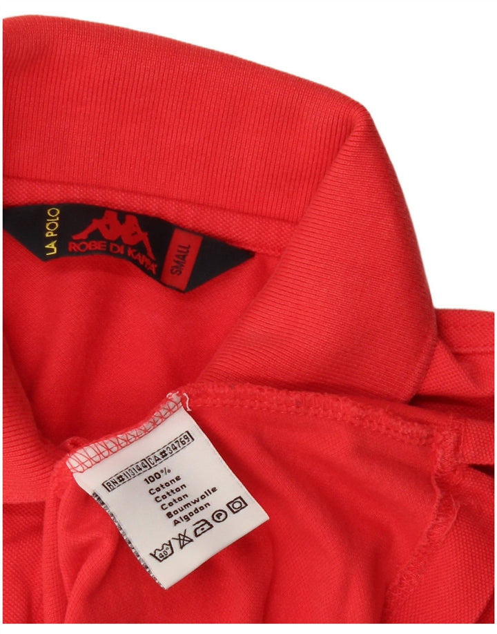 Polo Kappa da donna UK 10 piccola rossa in cotone