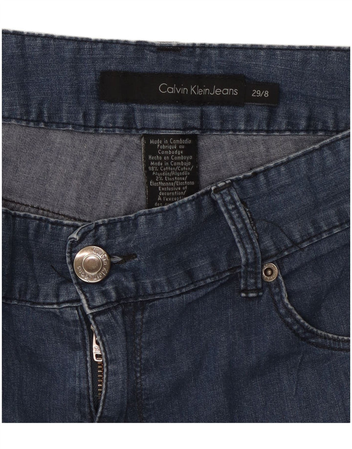 Pantaloncini di jeans da donna Calvin Klein Jeans US 8 Medium W29 Blu Cotone