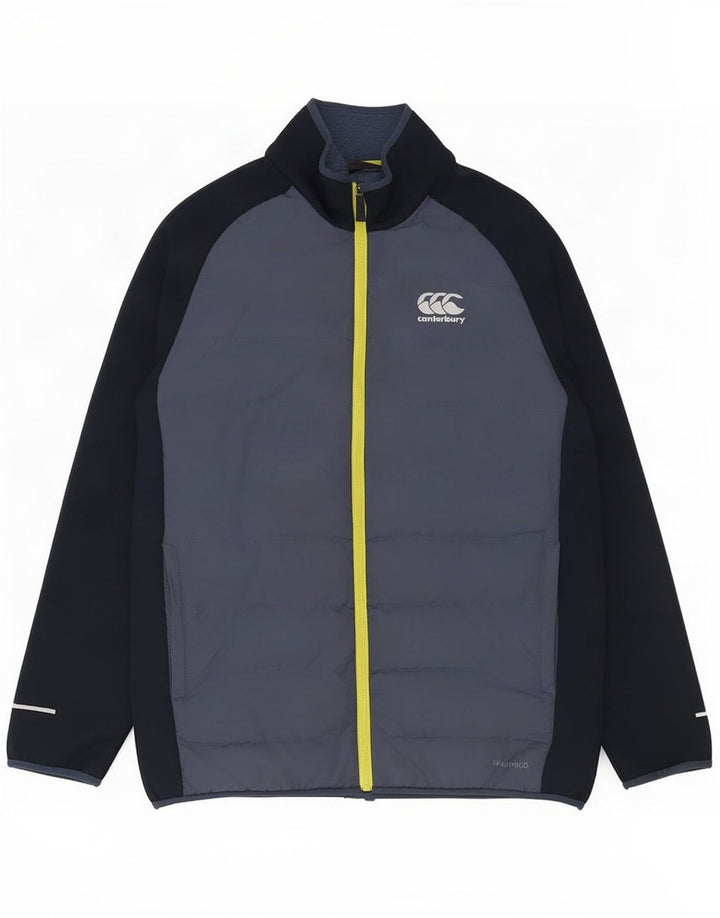 Giacca imbottita da uomo Canterbury UK 36 Small Blu Colourblock Poliestere