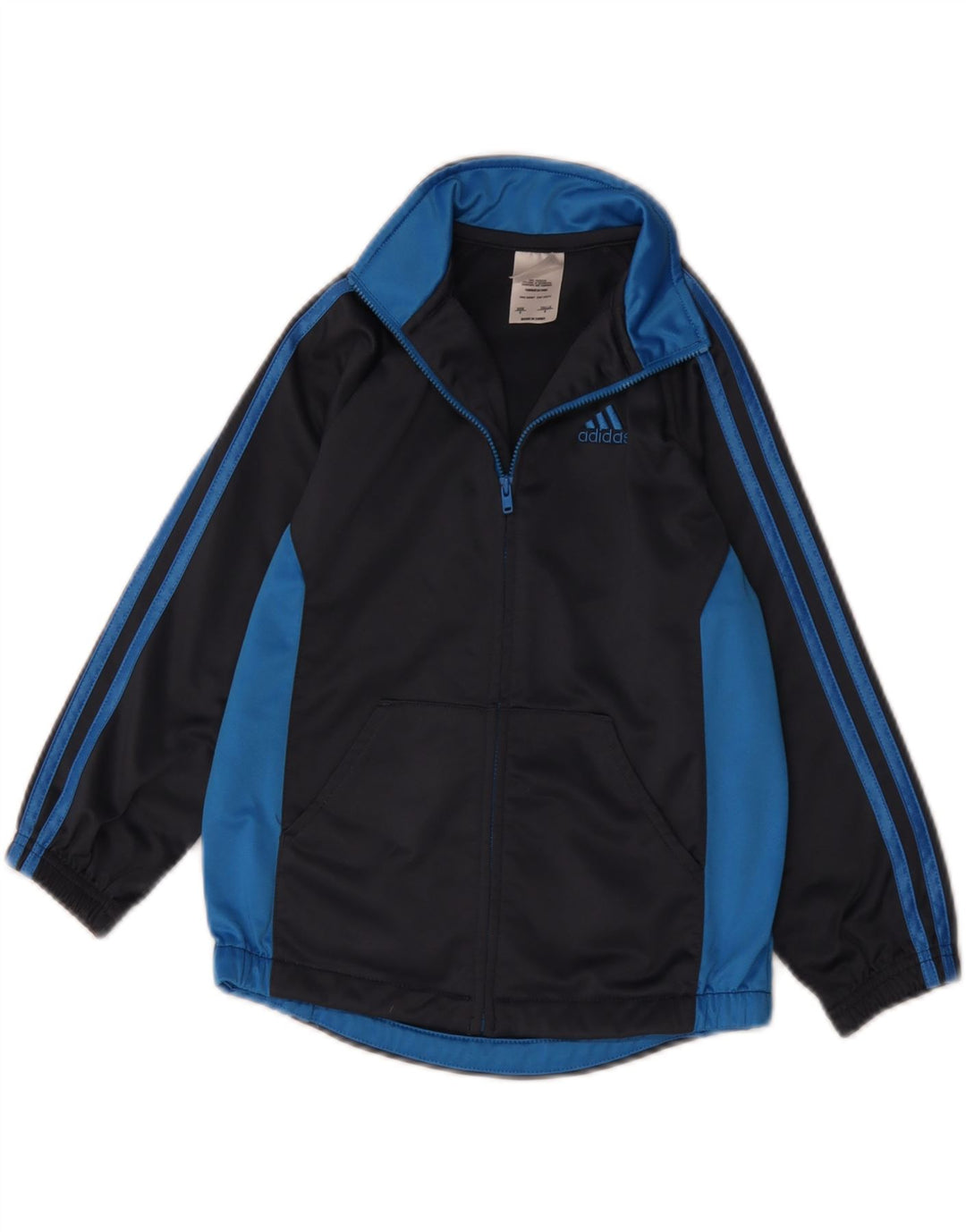 Giacca da tuta da ragazzo Adidas 5-6 anni Colorblock nera