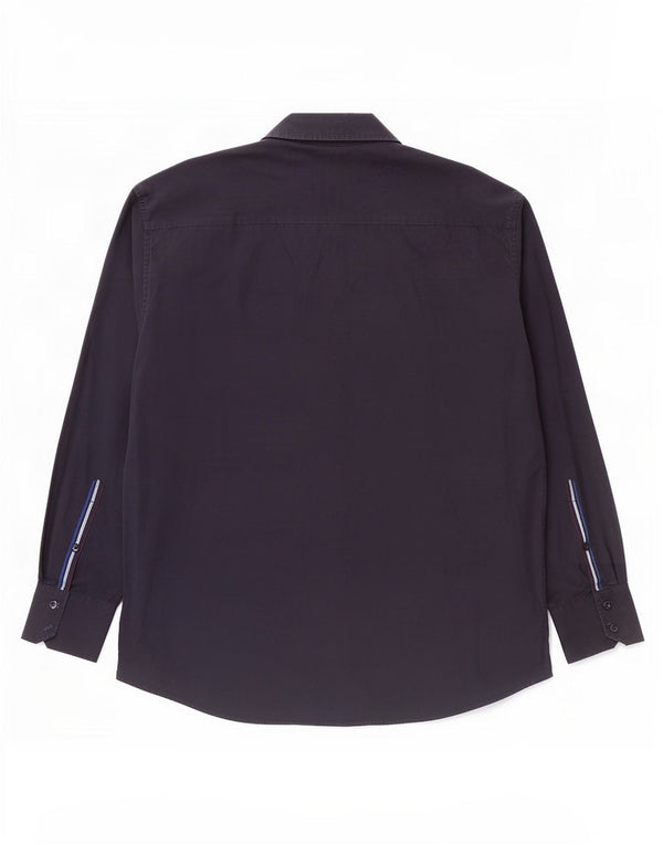 Camicia da uomo Ben Sherman XL in cotone a righe blu navy