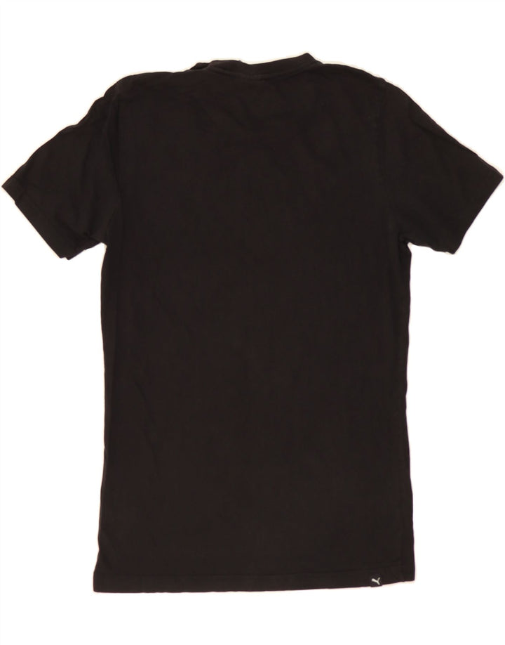 PUMA Mens Graphic T-Shirt Top Small Black Vintage Puma and Second-Hand Puma from Messina Hembry 