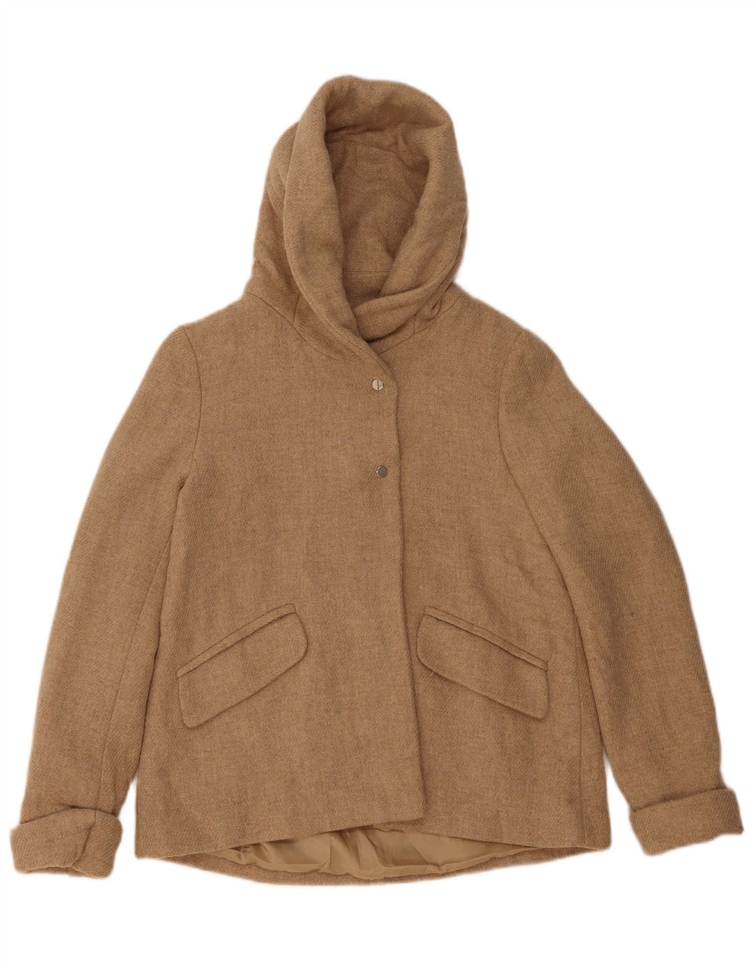 Giubbotto bomber con cappuccio da donna Zara UK 6 XS Beige Lana