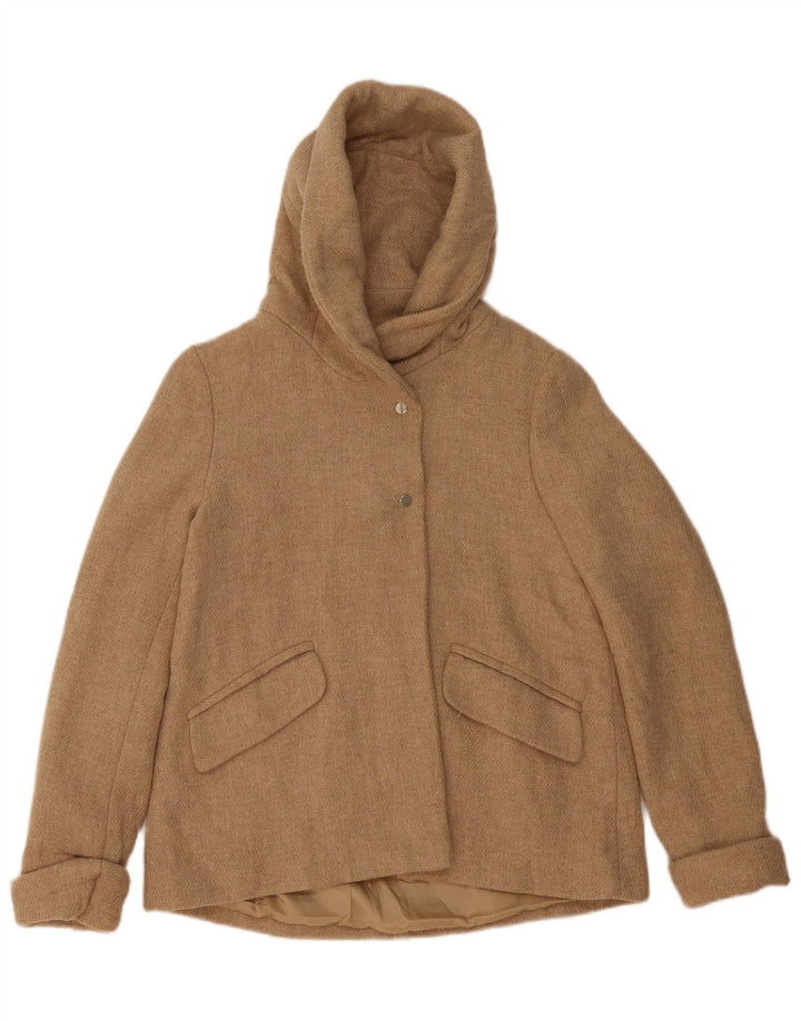 Giubbotto bomber con cappuccio da donna Zara UK 6 XS Beige Lana